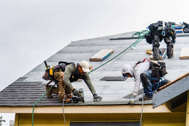 Professional Roofing technician working in Marshall, IN